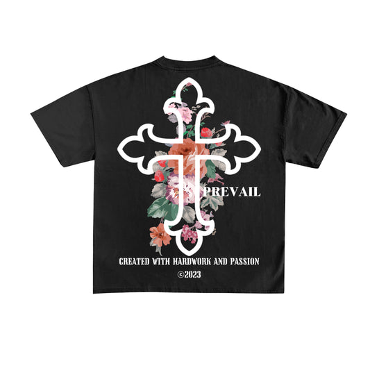 Floral cross Tee